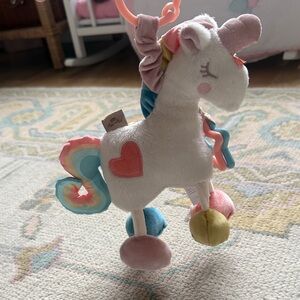 Itzy Ritzy Multicolored Unicorn Plush Toy